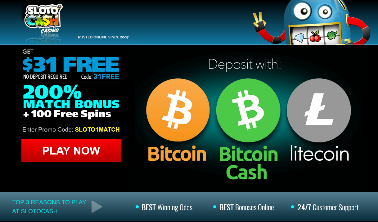 Slotocash $31 Free Cryptocurrency